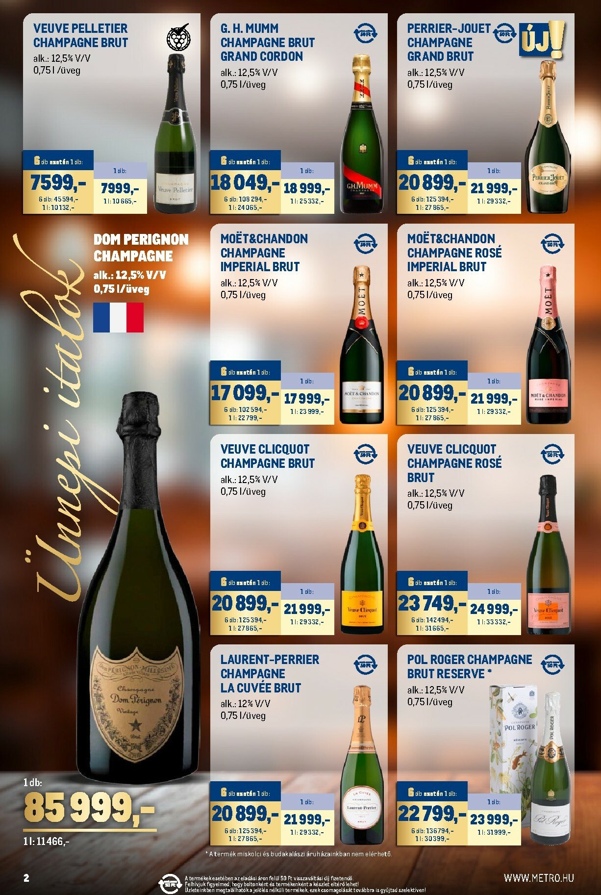 metro - Metro - Ünnepi Italok katalógus akciós újság, érvényes 11.02. - 11.30. - page: 2