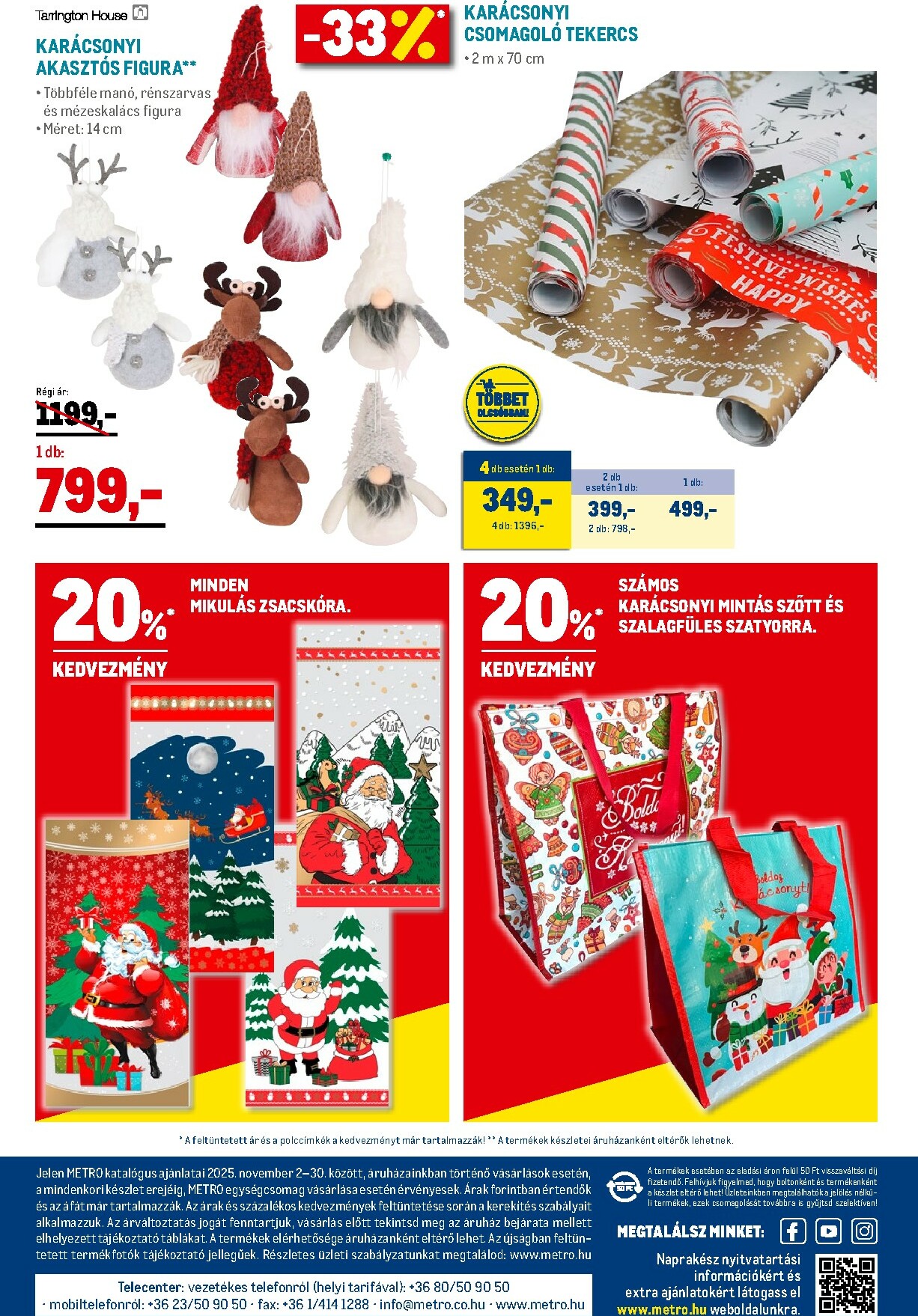 metro - Metro - Élelmiszer és Szezonális katalógus! akciós újság, érvényes 11.02. - 11.30. - page: 30