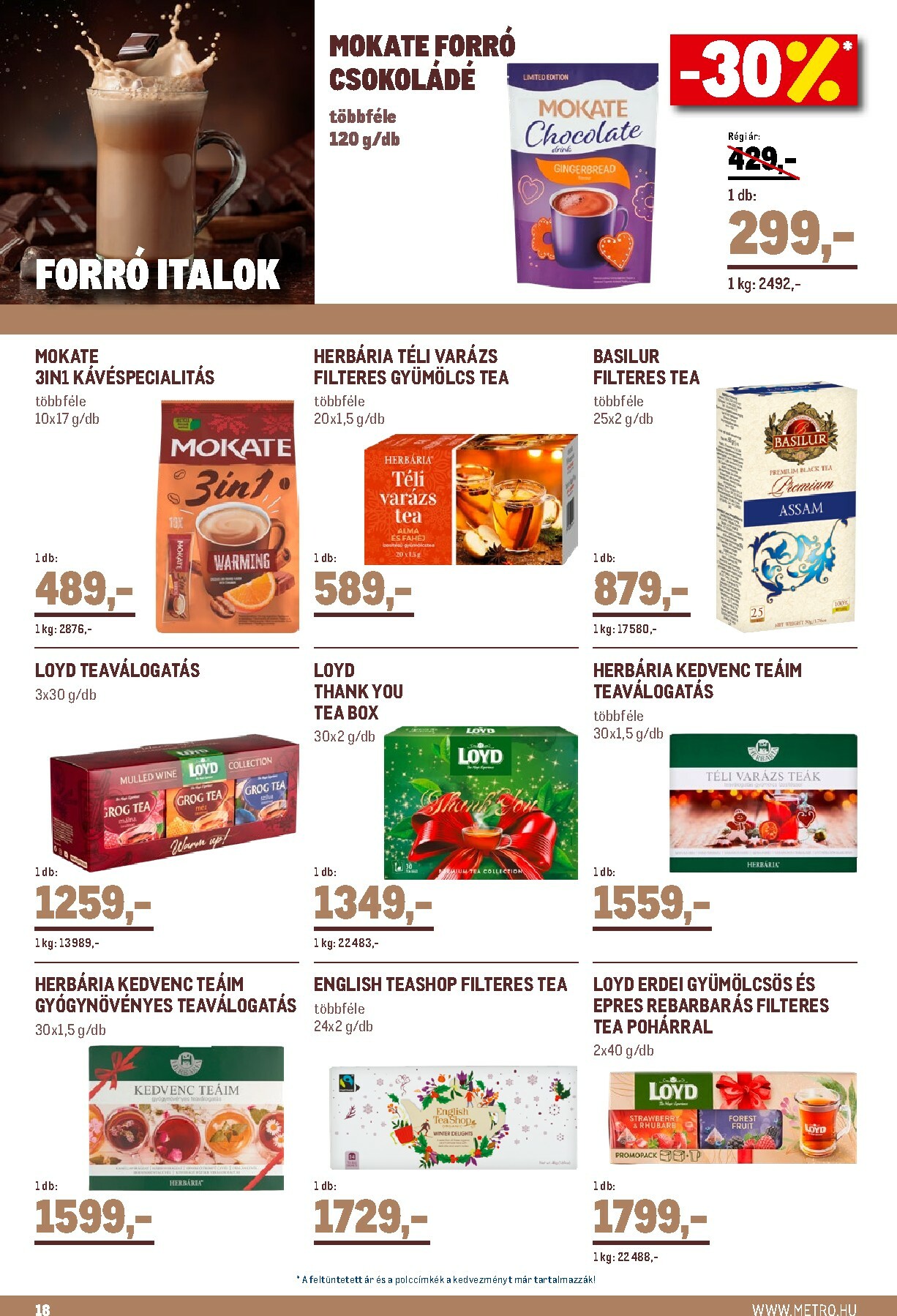 metro - Metro - Élelmiszer és Szezonális katalógus! akciós újság, érvényes 11.02. - 11.30. - page: 18