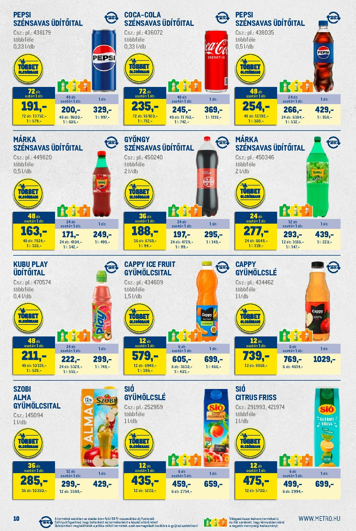 metro - Metro - Nagy Ajánlatok Kiskereskedőknek akciós újság, érvényes 12.01. - 12.31. - page: 10