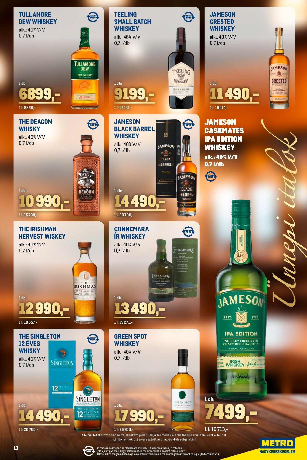 metro - Metro - Ünnepi italok katalógus akciós újság, érvényes 12.01. - 12.31. - page: 11