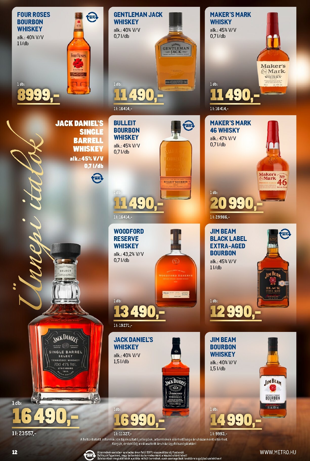 metro - Metro - Ünnepi italok katalógus akciós újság, érvényes 12.01. - 12.31. - page: 12