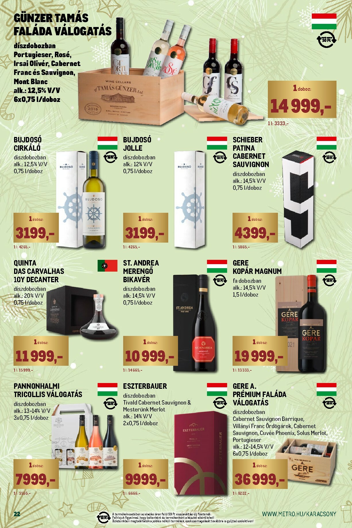 metro - Metro - Ünnepi katalógus akciós újság, érvényes 12.01. - 12.31. - page: 22