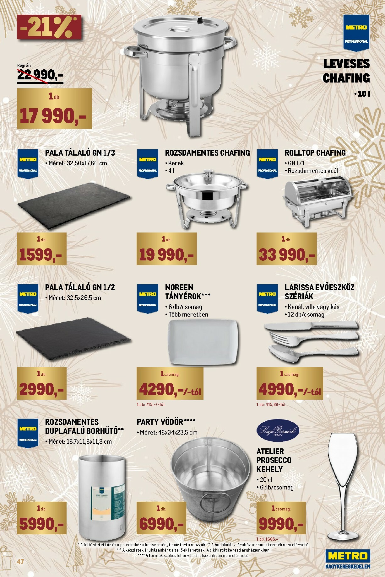 metro - Metro - Ünnepi katalógus akciós újság, érvényes 12.01. - 12.31. - page: 47