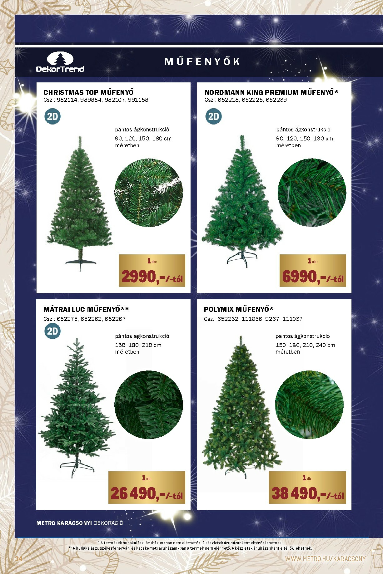 metro - Metro - Ünnepi katalógus akciós újság, érvényes 12.01. - 12.31. - page: 34