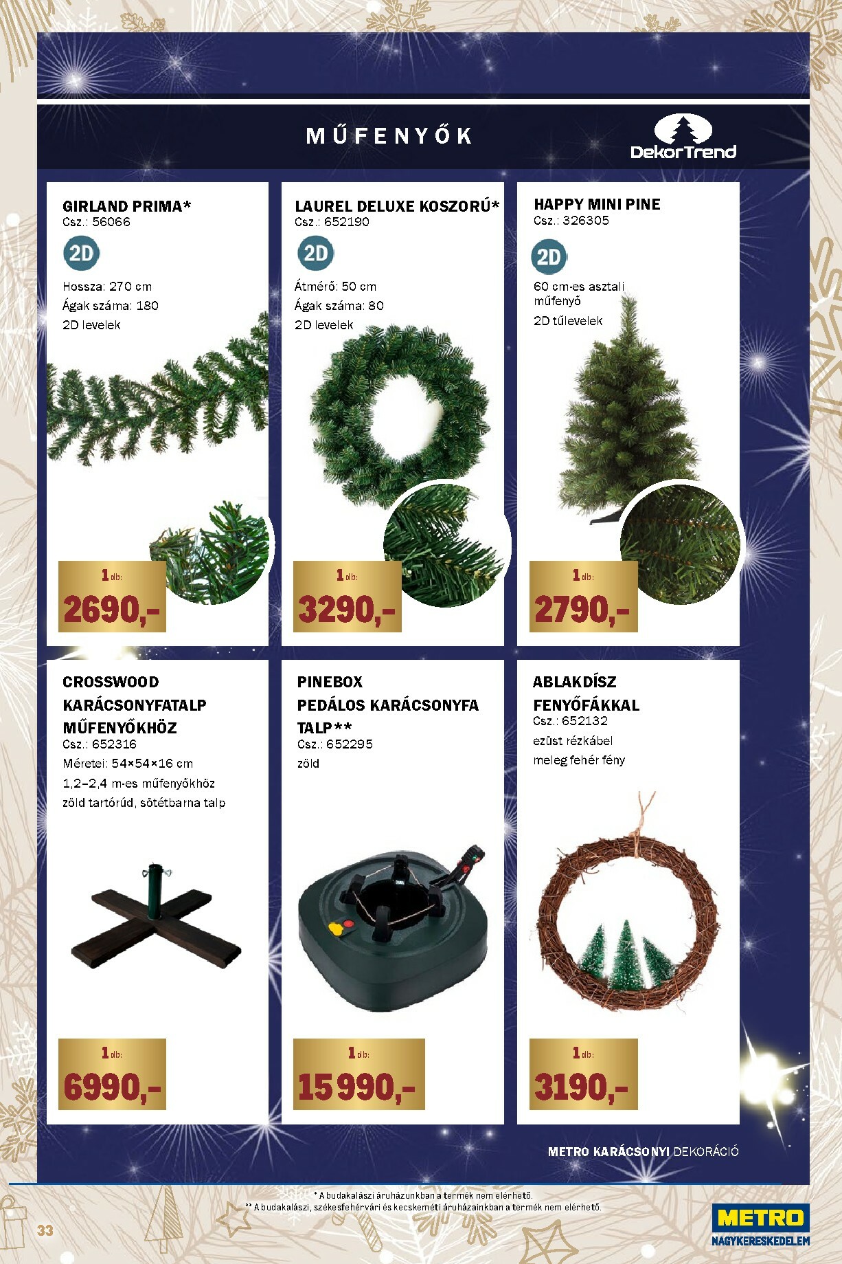 metro - Metro - Ünnepi katalógus akciós újság, érvényes 12.01. - 12.31. - page: 33