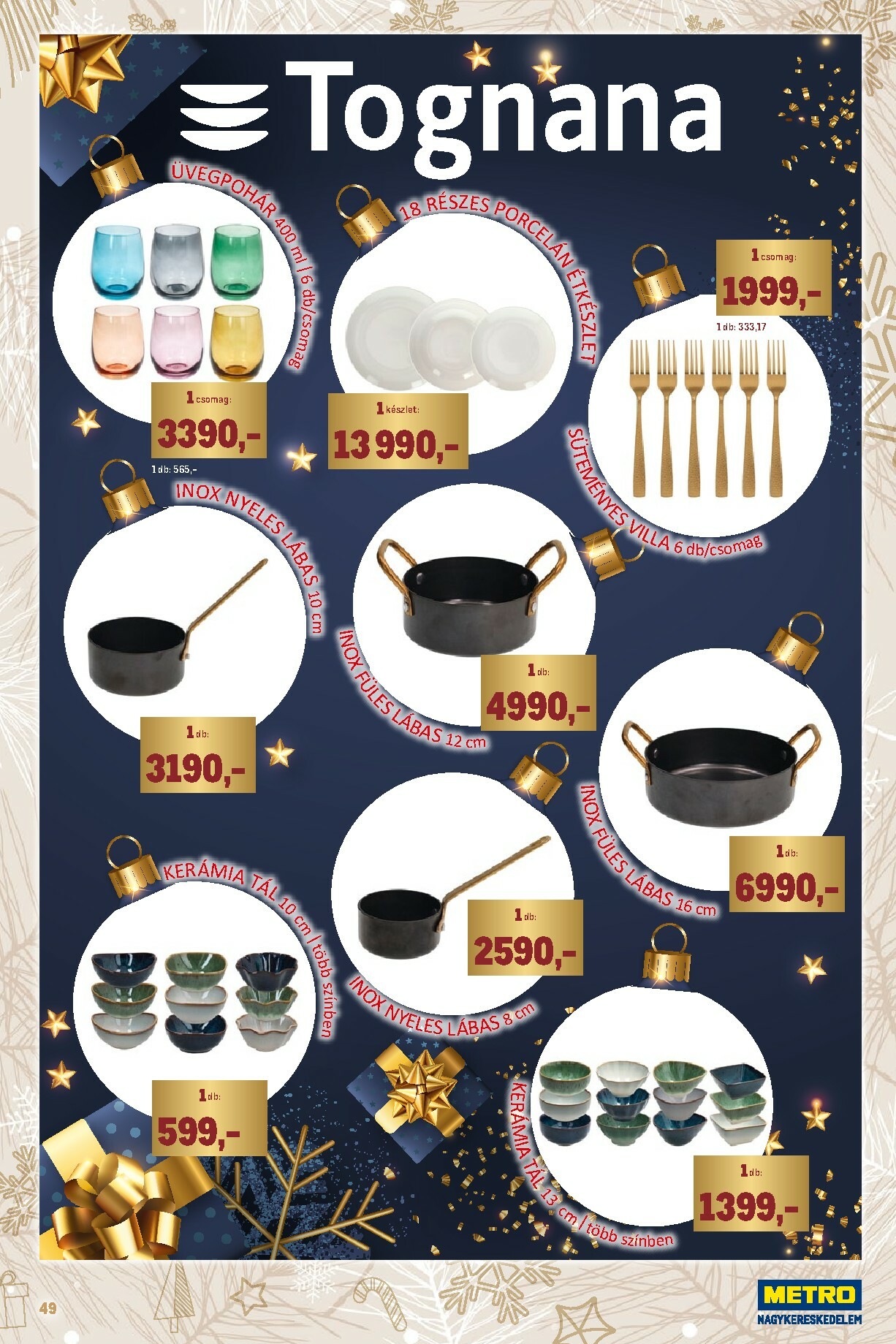 metro - Metro - Ünnepi katalógus akciós újság, érvényes 12.01. - 12.31. - page: 49