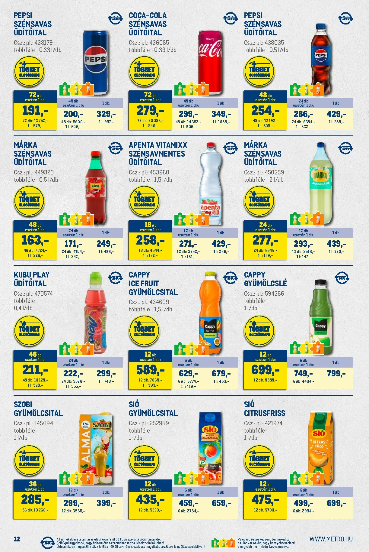 metro - Metro - Nagy Ajánlatok Kiskereskedőknek akciós újság, érvényes 01.02. - 01.31. - page: 12