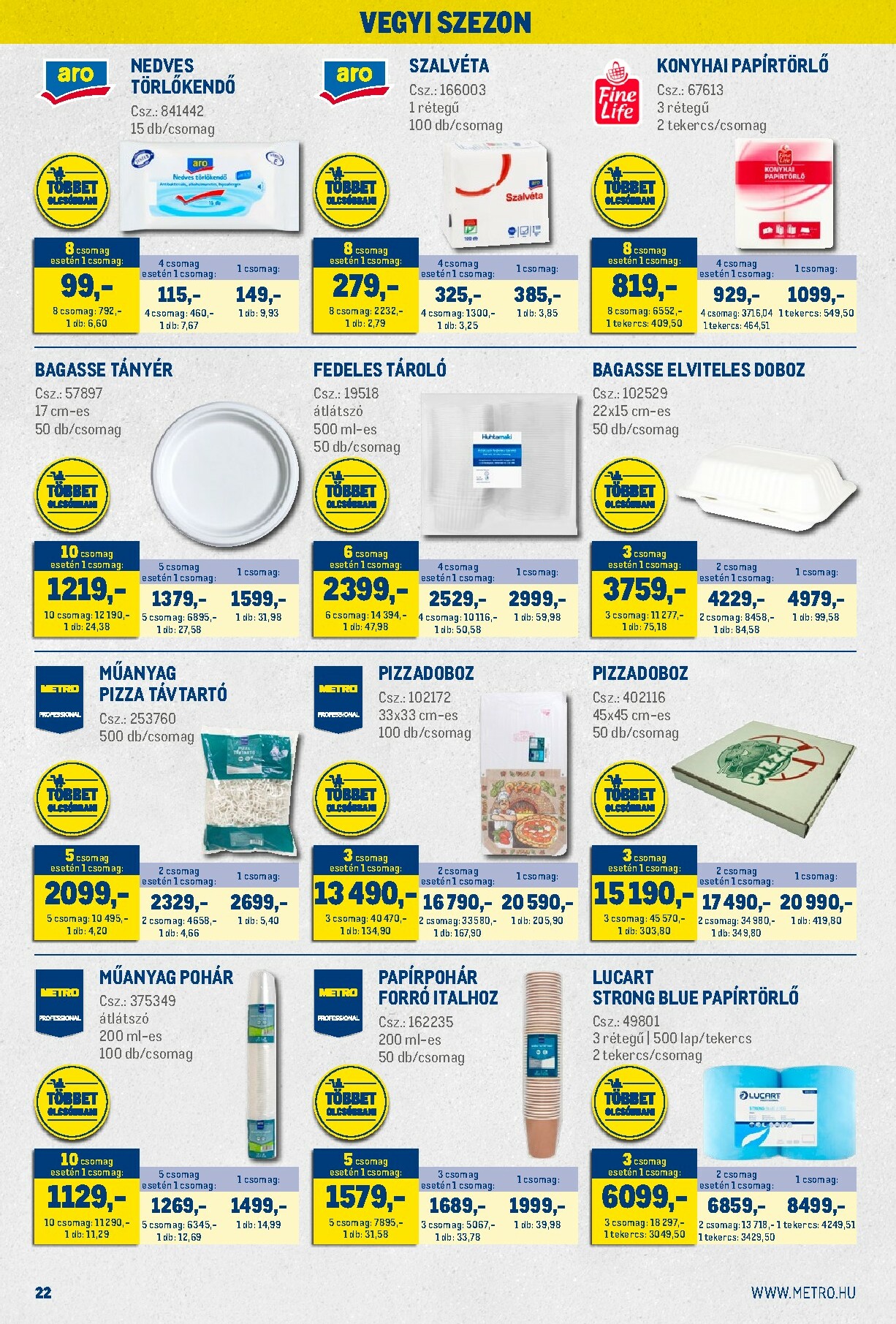 metro - Metro - Nagy Ajánlatok Kiskereskedőknek akciós újság, érvényes 01.02. - 01.31. - page: 22
