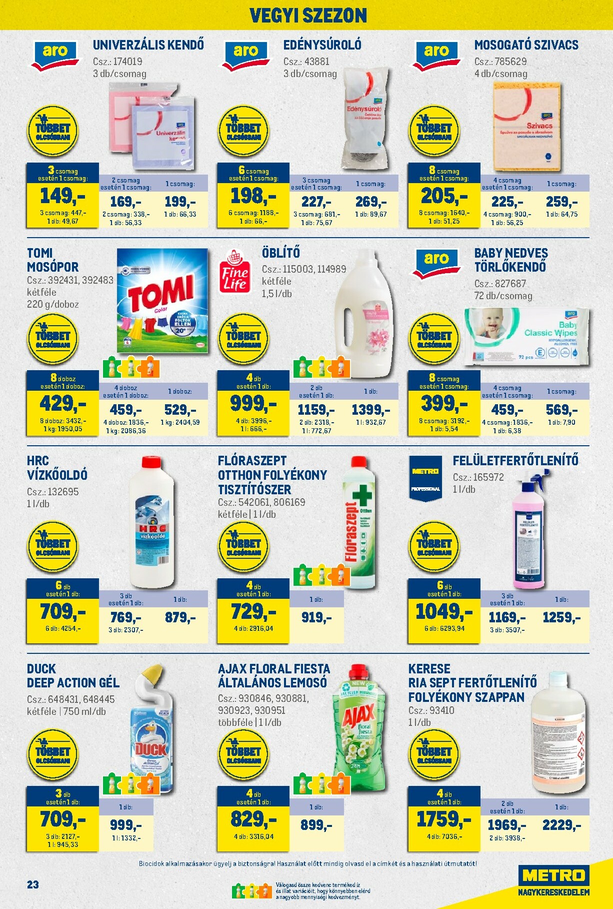 metro - Metro - Nagy Ajánlatok Kiskereskedőknek akciós újság, érvényes 01.02. - 01.31. - page: 23