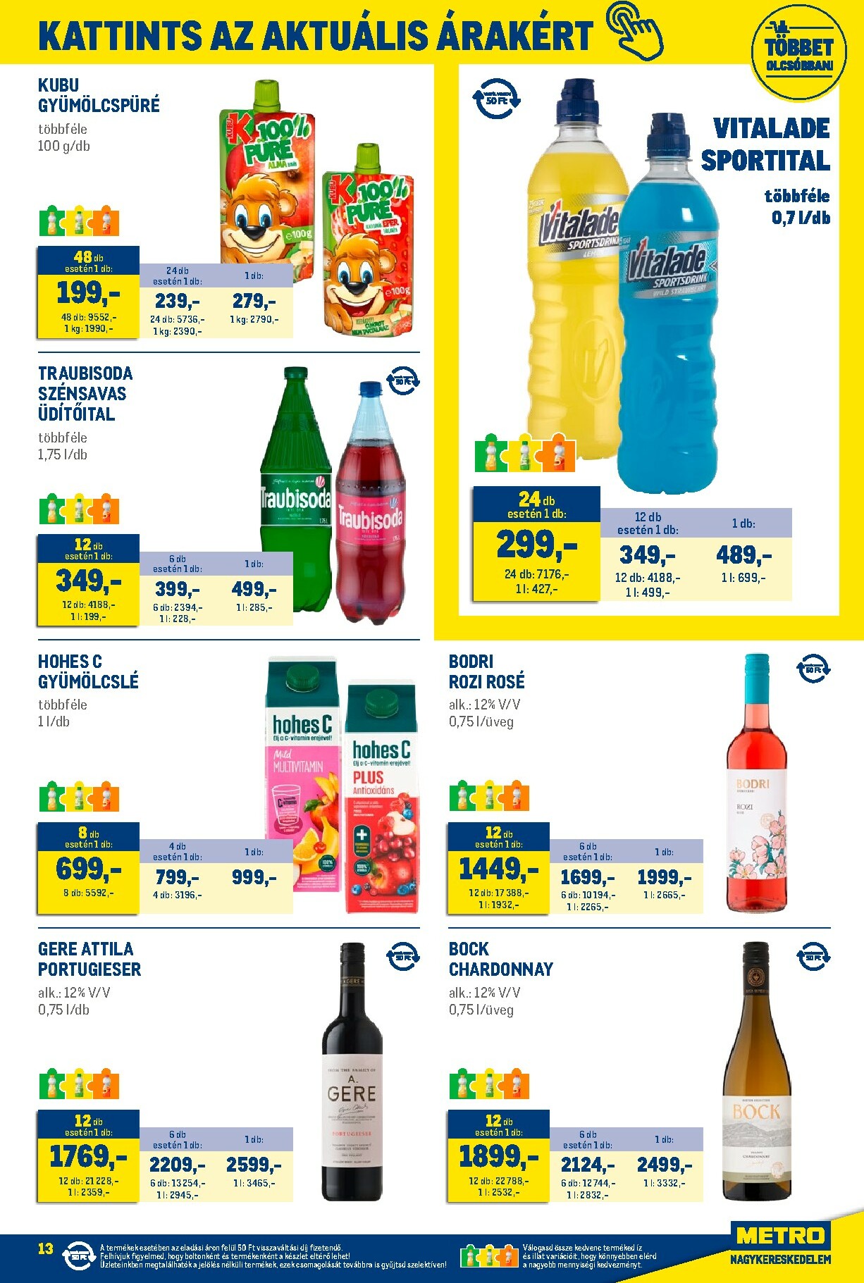 metro - Metro - Élelmiszer és Szezonális Ajánlataink Kiskereskedőknek akciós újság, érvényes 01.02. - 01.31. - page: 13
