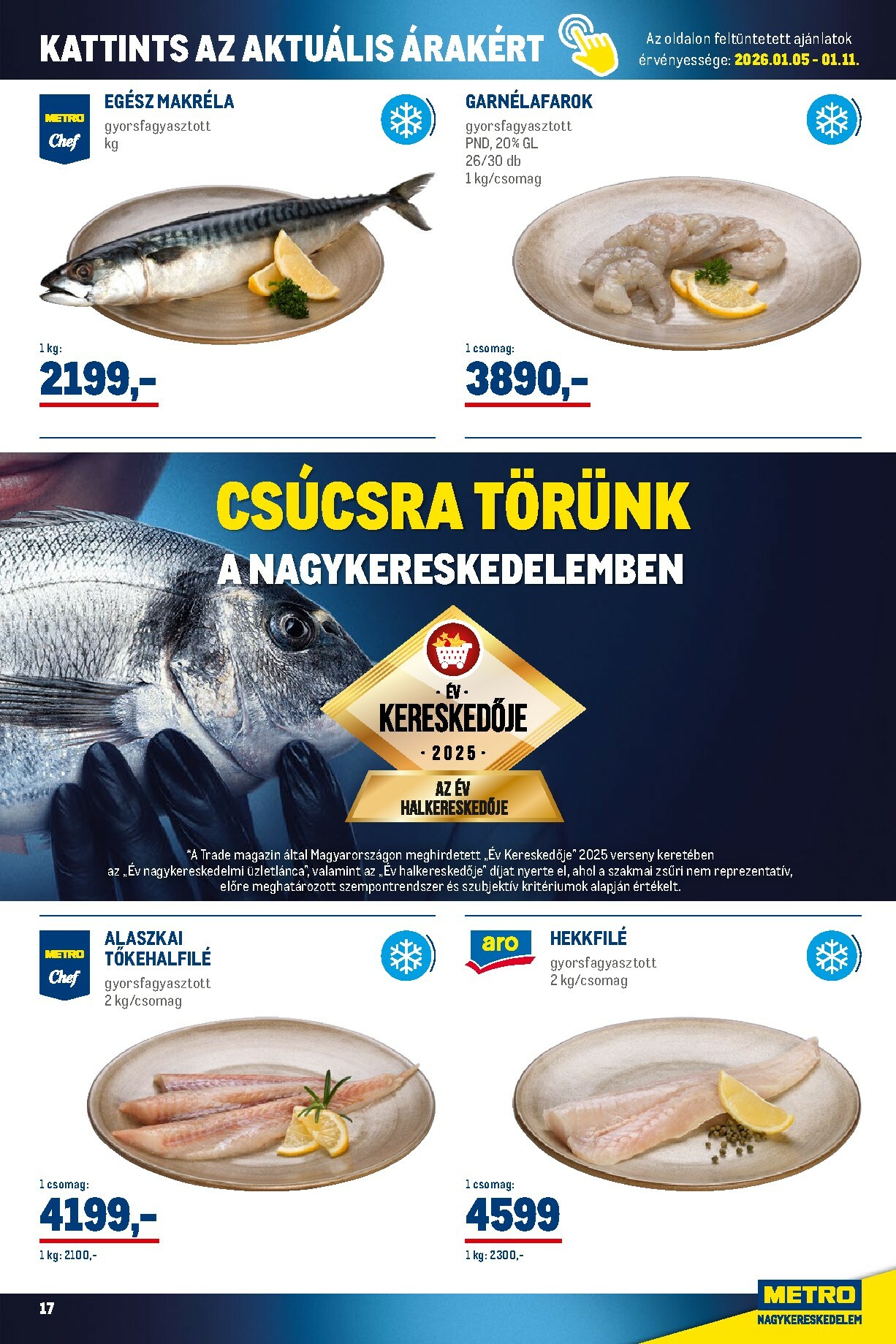 metro - Metro - Élelmiszer és Szezonális Ajánlataink Kiskereskedőknek akciós újság, érvényes 01.02. - 01.31. - page: 17