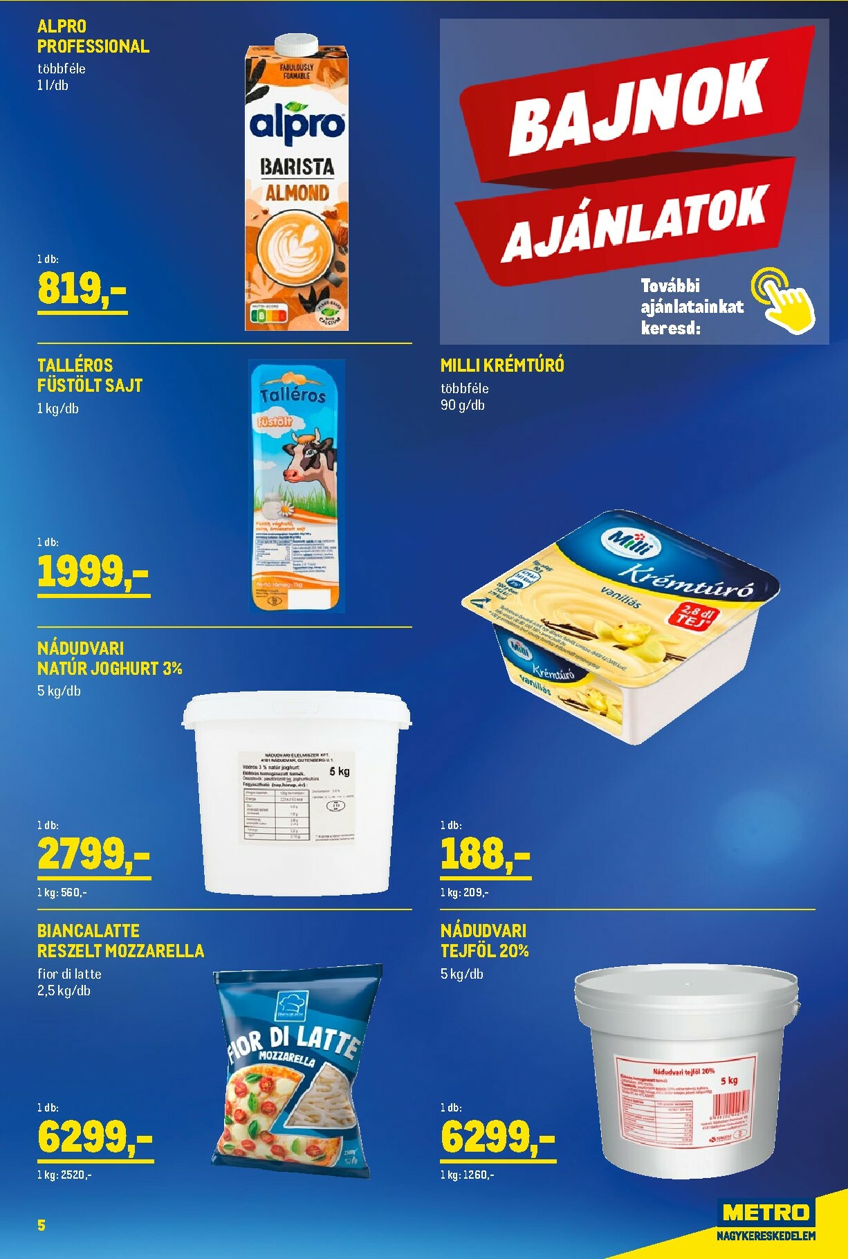 metro - Metro - Élelmiszer és Szezonális Ajánlataink Kiskereskedőknek akciós újság, érvényes 01.02. - 01.31. - page: 5