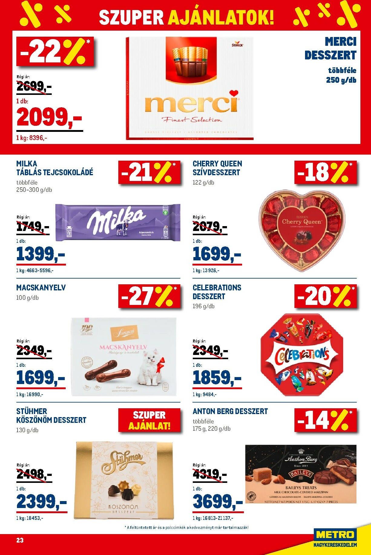 metro - Metro - Élelmiszer és Szezonális Ajánlataink Kiskereskedőknek akciós újság, érvényes 01.02. - 01.31. - page: 23