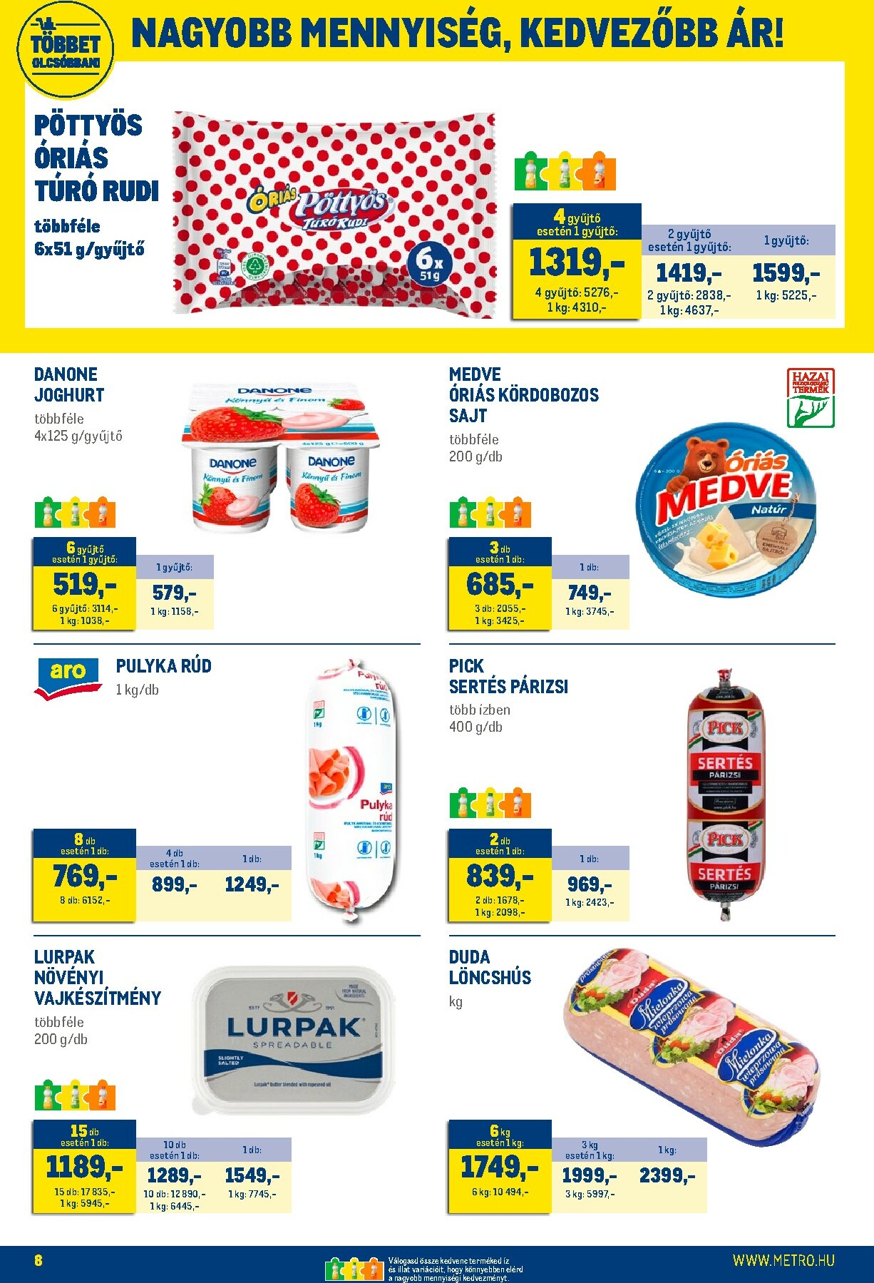 metro - Metro - Élelmiszer és Szezonális Ajánlataink Kiskereskedőknek akciós újság, érvényes 01.02. - 01.31. - page: 8
