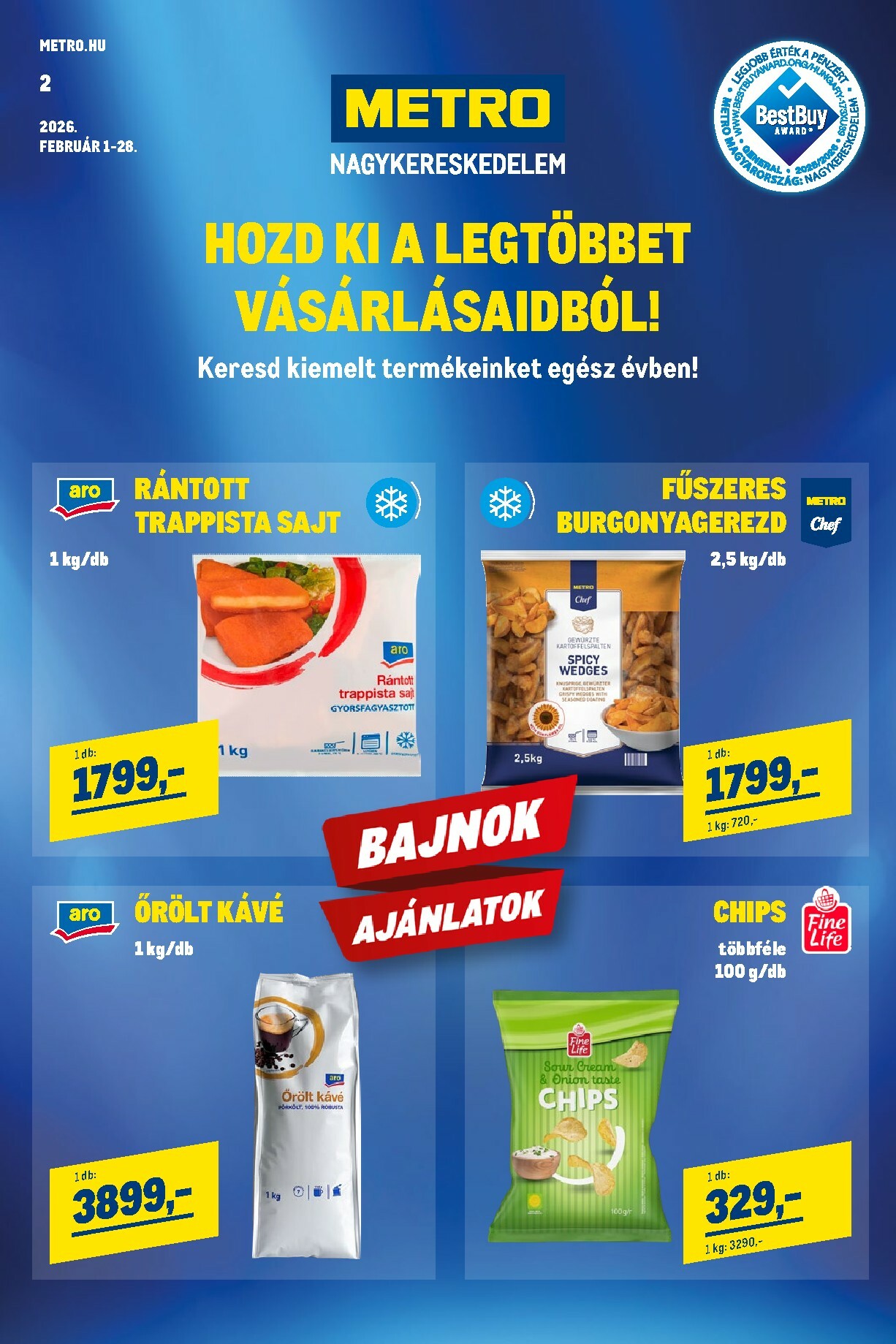 metro - Metro akciós újság, érvényes 2026.02.01. - 2026.02.28. - page: 1