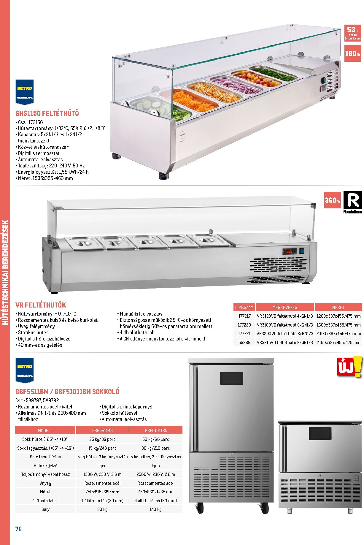 metro - Metro - Gasztro konyha katalógus akciós újság, érvényes 2026.02.18. - 2026.05.31. - page: 76