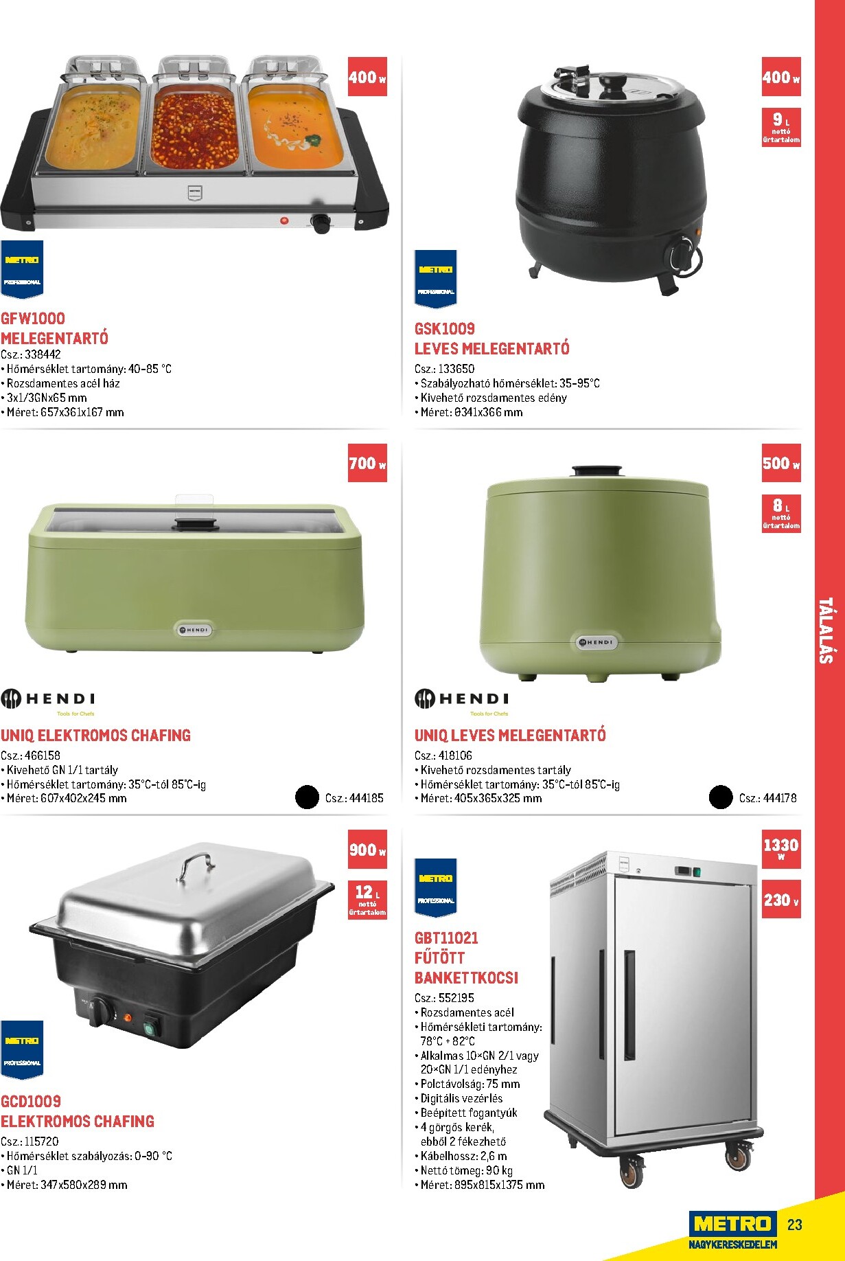metro - Metro - Gasztro konyha katalógus akciós újság, érvényes 2026.02.18. - 2026.05.31. - page: 23