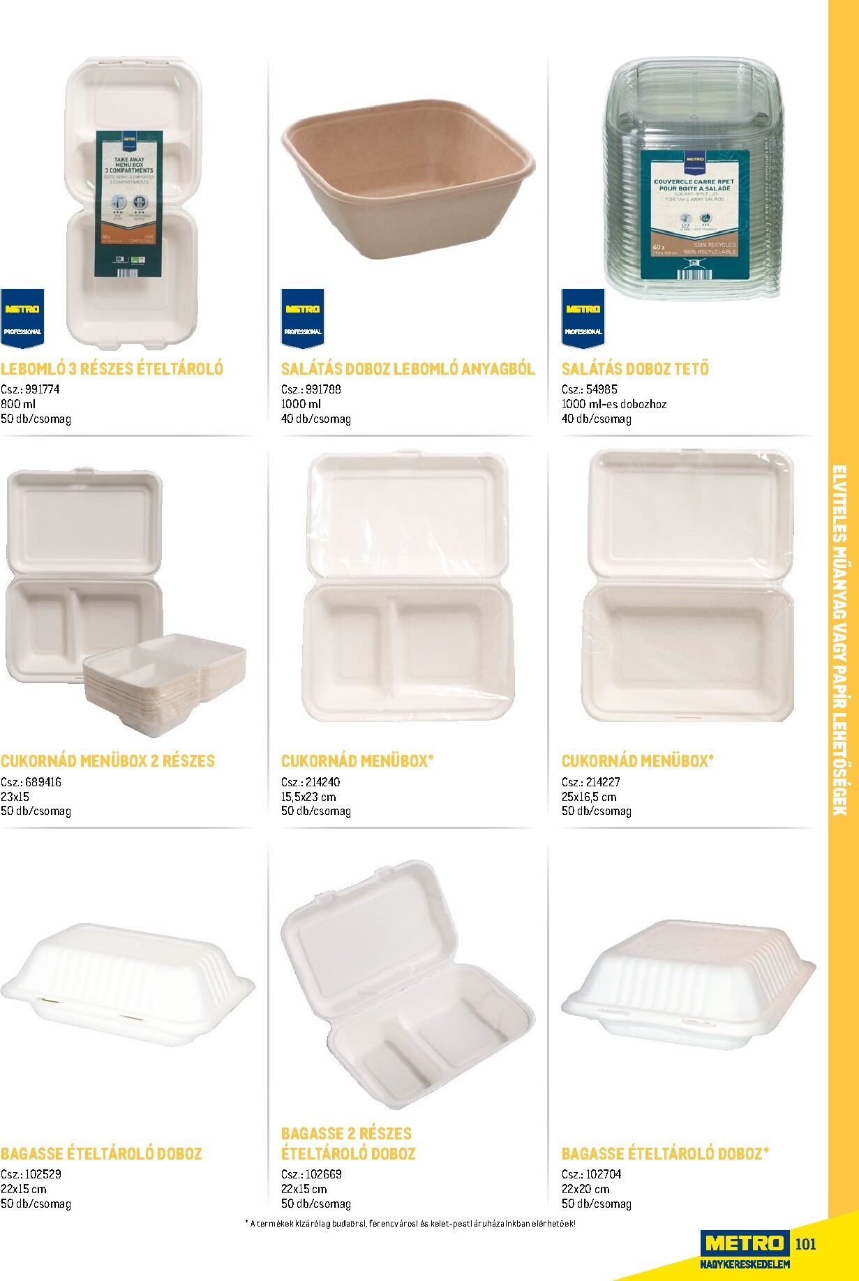 metro - Metro - Gasztro konyha katalógus akciós újság, érvényes 2026.02.18. - 2026.05.31. - page: 101