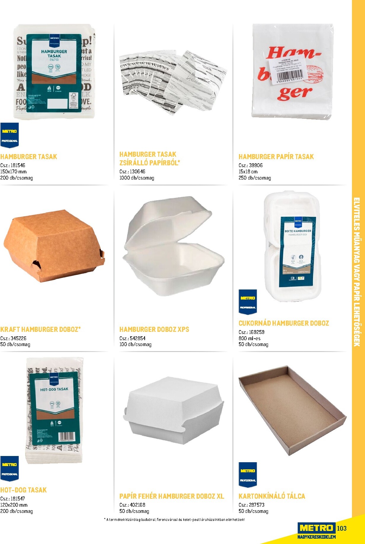 metro - Metro - Gasztro konyha katalógus akciós újság, érvényes 2026.02.18. - 2026.05.31. - page: 103