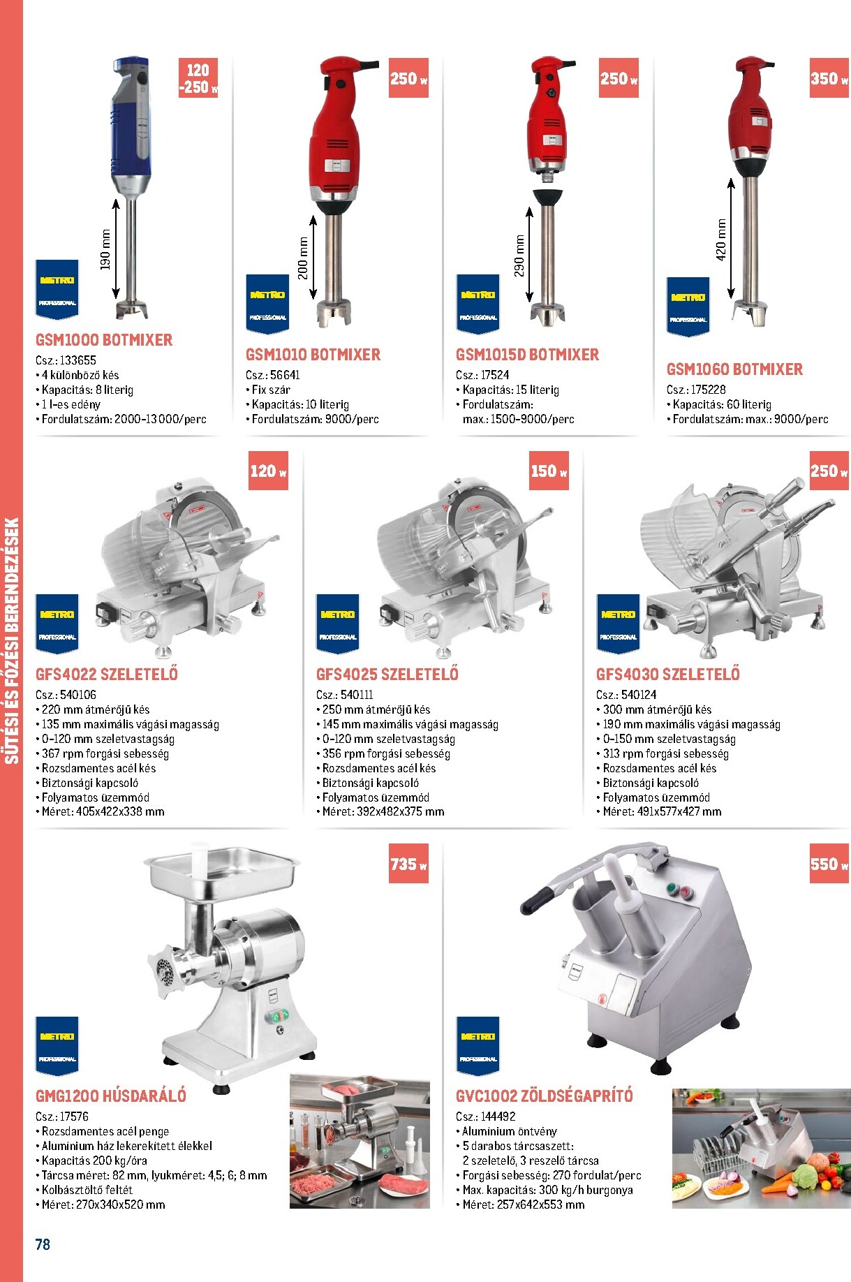 metro - Metro - Gasztro konyha katalógus akciós újság, érvényes 2026.02.18. - 2026.05.31. - page: 78
