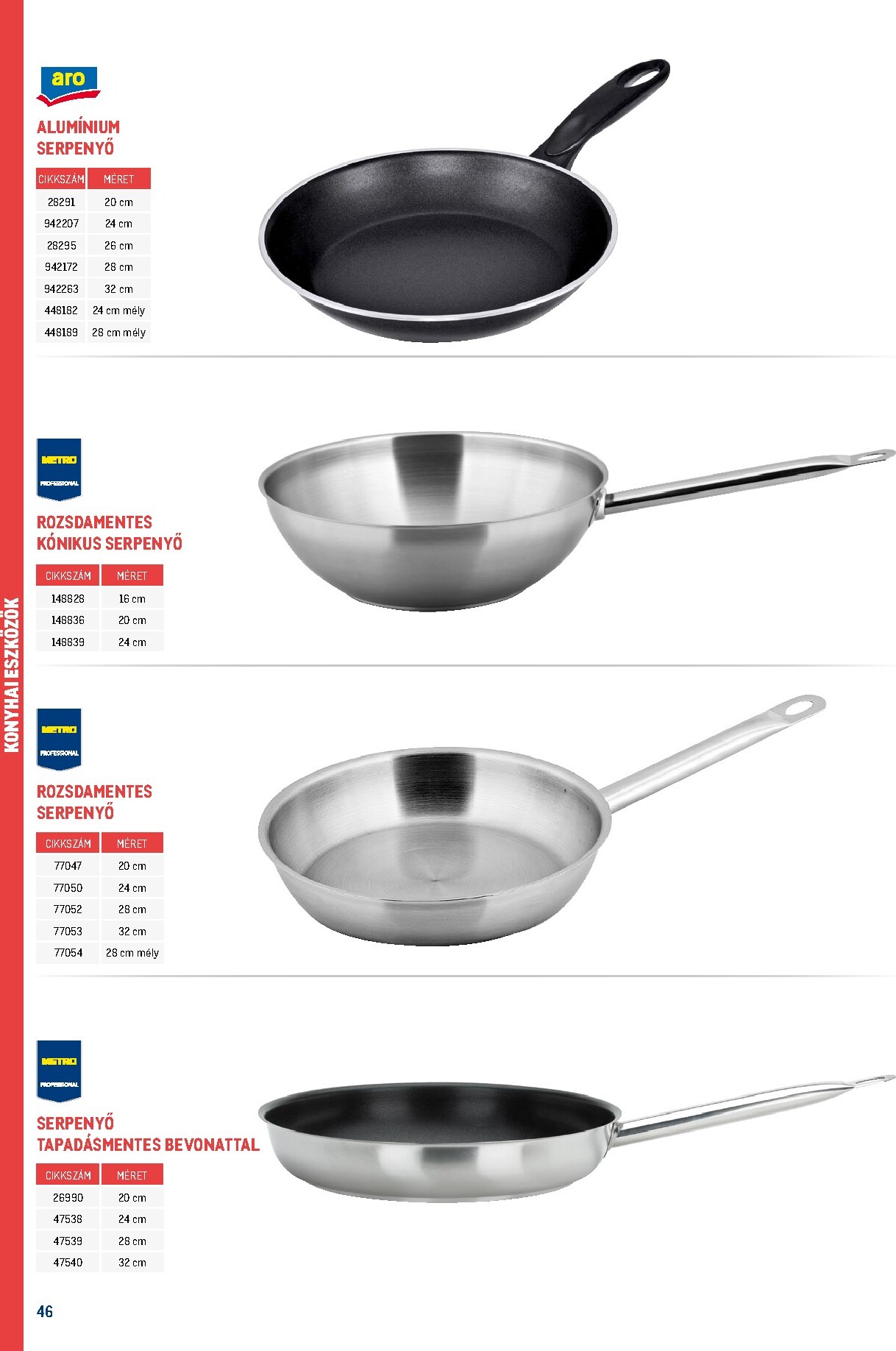 metro - Metro - Gasztro konyha katalógus akciós újság, érvényes 2026.02.18. - 2026.05.31. - page: 46