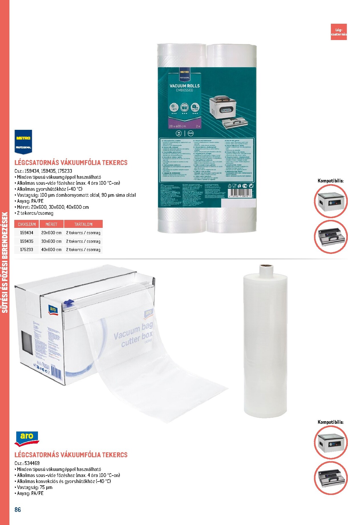 metro - Metro - Gasztro konyha katalógus akciós újság, érvényes 2026.02.18. - 2026.05.31. - page: 86