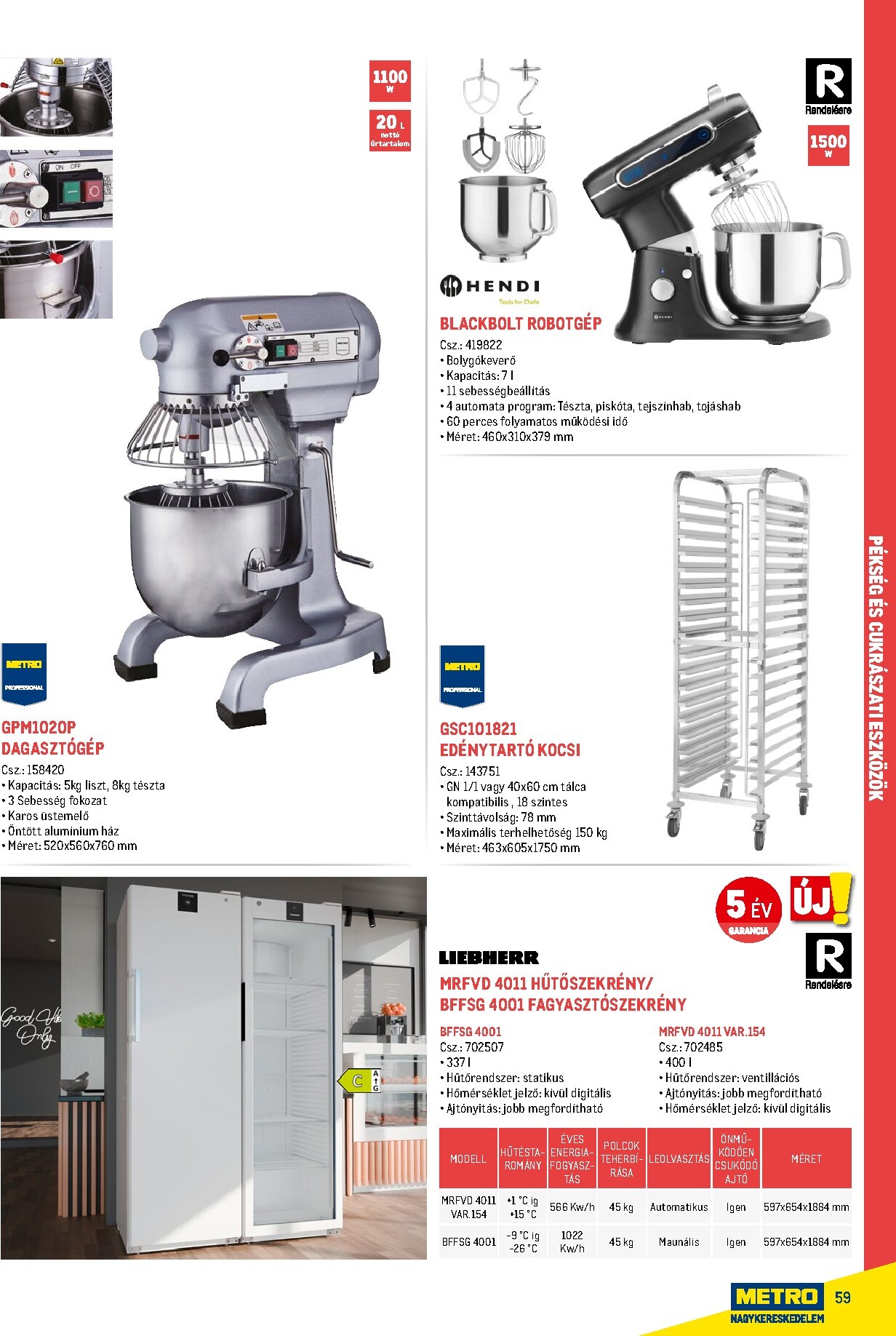 metro - Metro - Gasztro konyha katalógus akciós újság, érvényes 2026.02.18. - 2026.05.31. - page: 59
