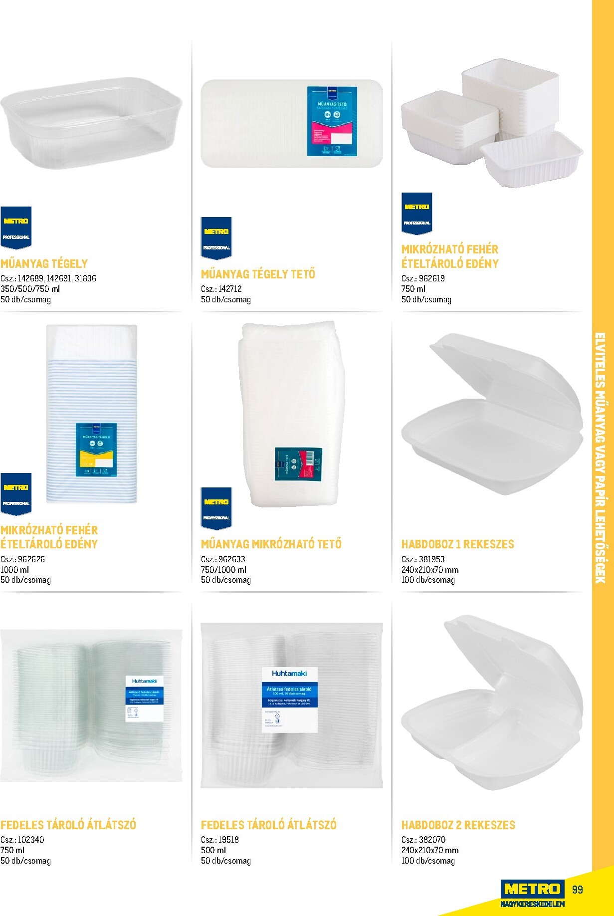 metro - Metro - Gasztro konyha katalógus akciós újság, érvényes 2026.02.18. - 2026.05.31. - page: 99