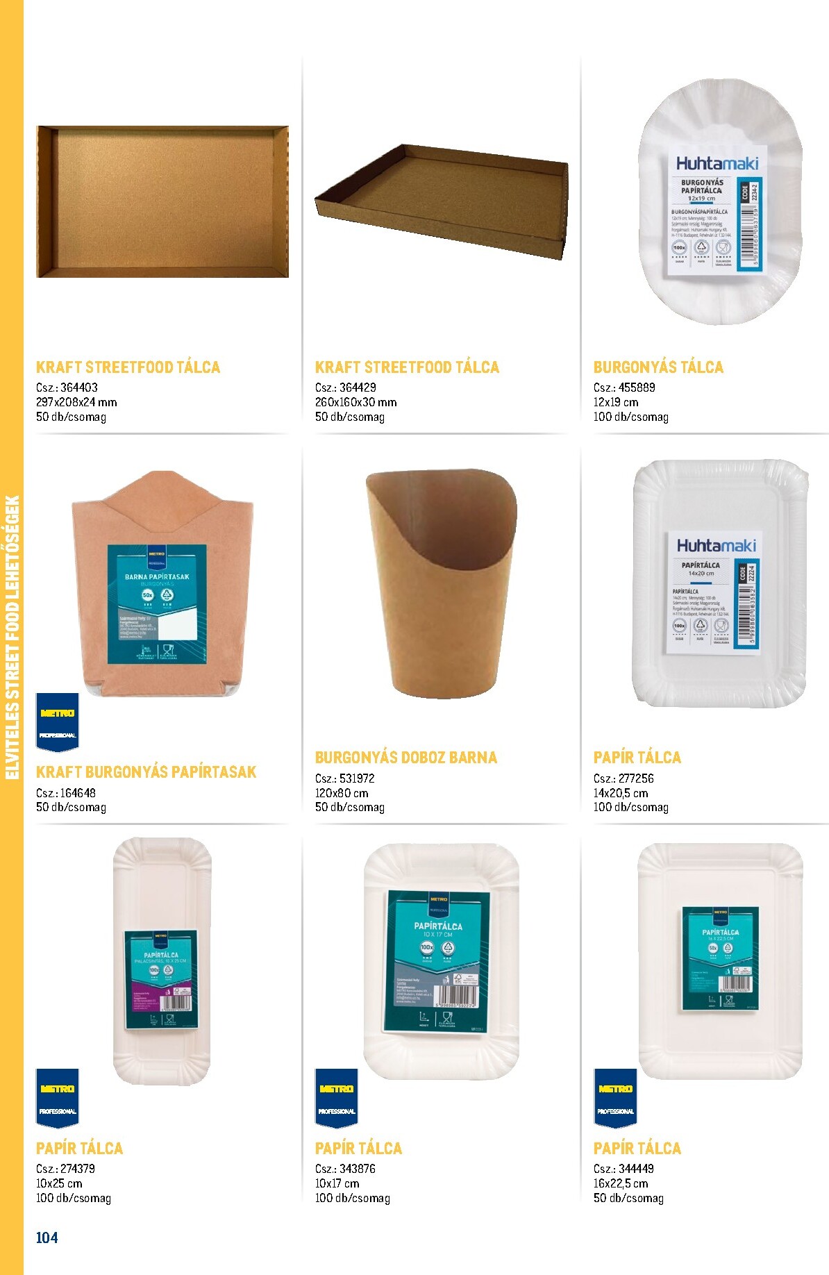 metro - Metro - Gasztro konyha katalógus akciós újság, érvényes 2026.02.18. - 2026.05.31. - page: 104