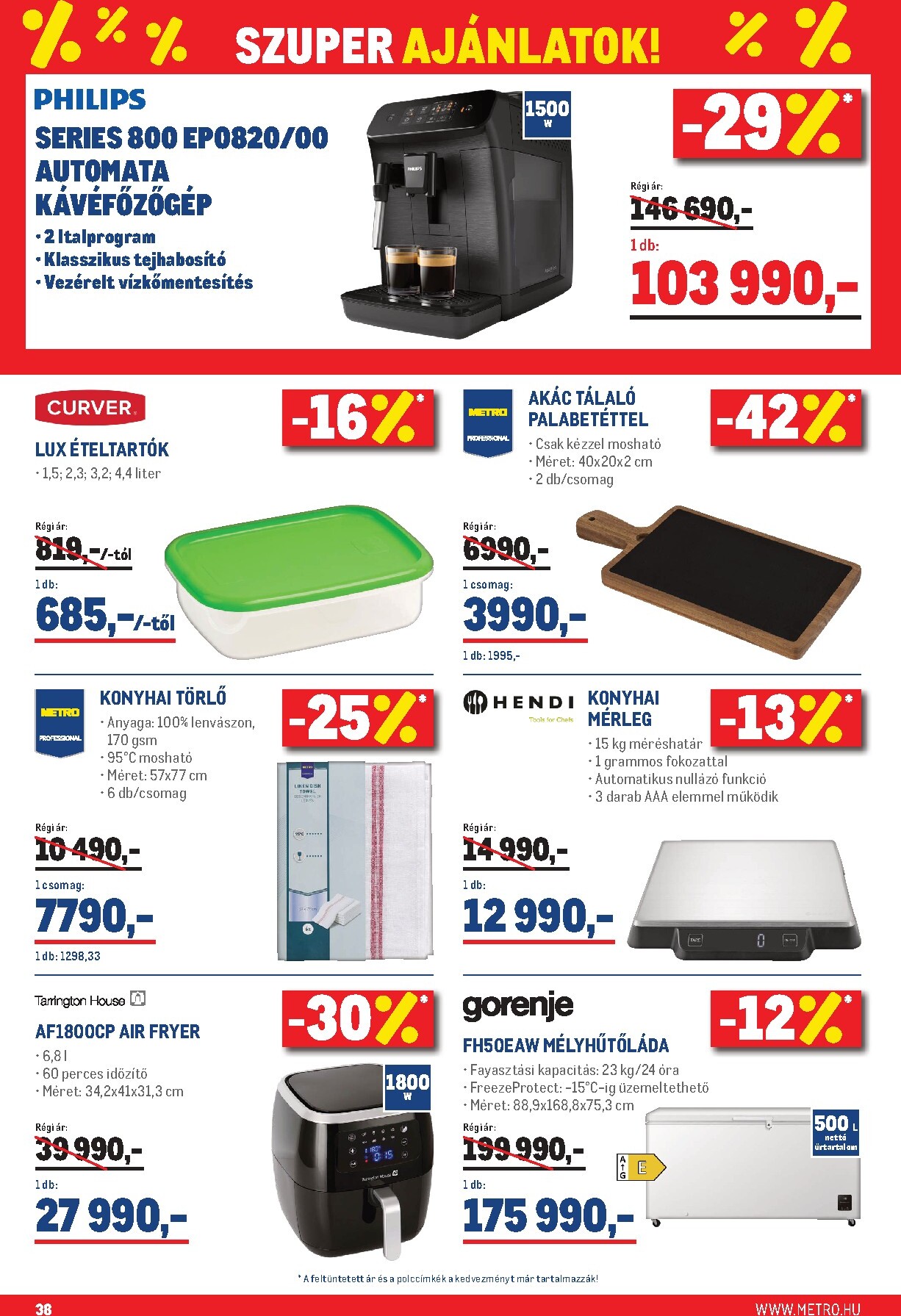 metro - Metro - Élelmiszer és Szezonális Ajánlataink Kiskereskedőknek akciós újság, érvényes 2026.03.01. - 2026.04.04. - page: 38