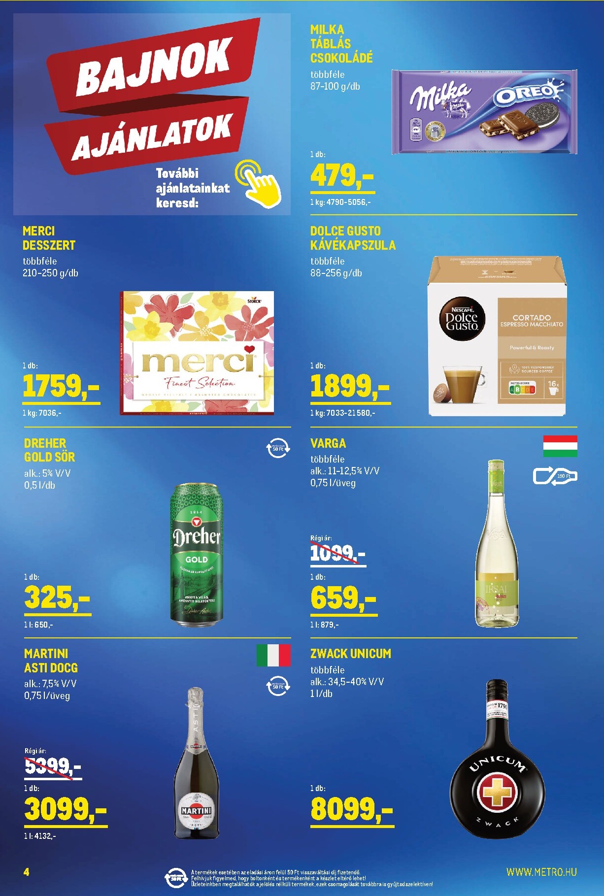 metro - Metro - Élelmiszer és Szezonális Ajánlataink Kiskereskedőknek akciós újság, érvényes 2026.03.01. - 2026.04.04. - page: 4