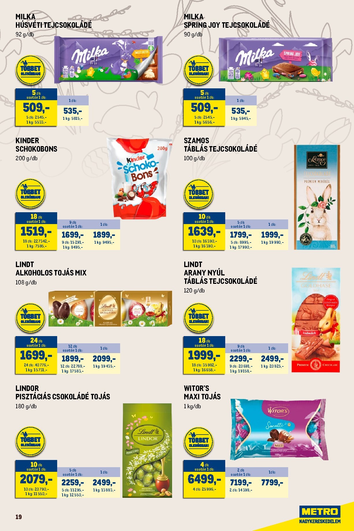 metro - Metro - Húsvét Nagyban akciós újság, érvényes 2026.03.01. - 2026.04.04. - page: 19