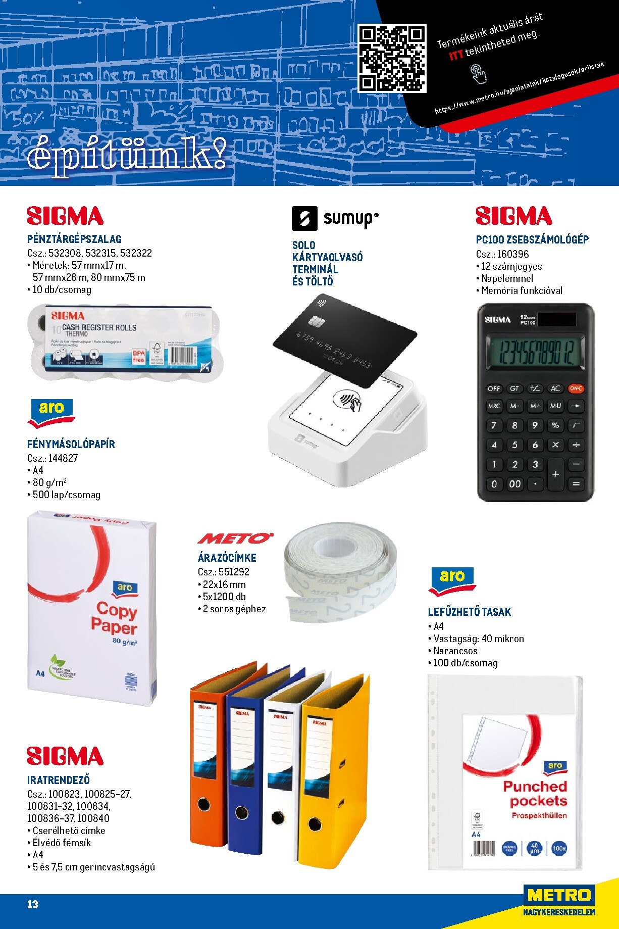 metro - Metro - Üzletet építünk! akciós újság, érvényes 2026.03.01. - 2026.03.31. - page: 13