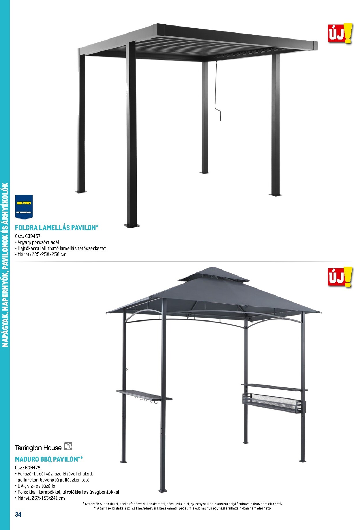 metro - Metro - Szezonális bútorok és kiegészítők akciós újság, érvényes 2026.02.16. - 2026.12.31. - page: 34