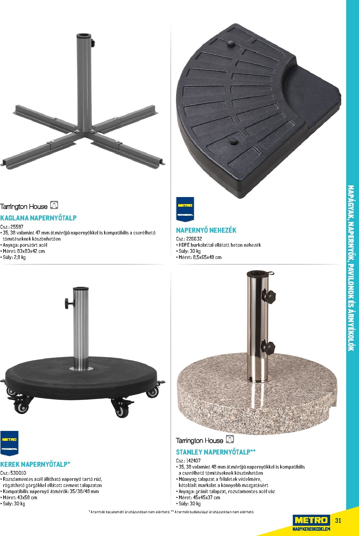 metro - Metro - Szezonális bútorok és kiegészítők akciós újság, érvényes 2026.02.16. - 2026.12.31. - page: 31