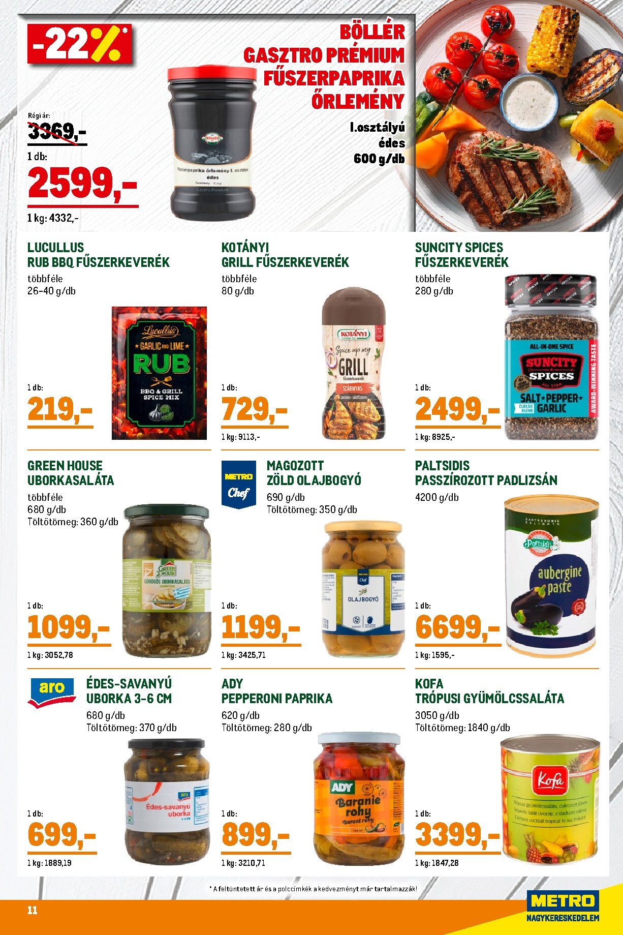 metro - Metro - Grillszezon katalógus akciós újság, érvényes 2026.04.07. - 2026.04.30. - page: 11