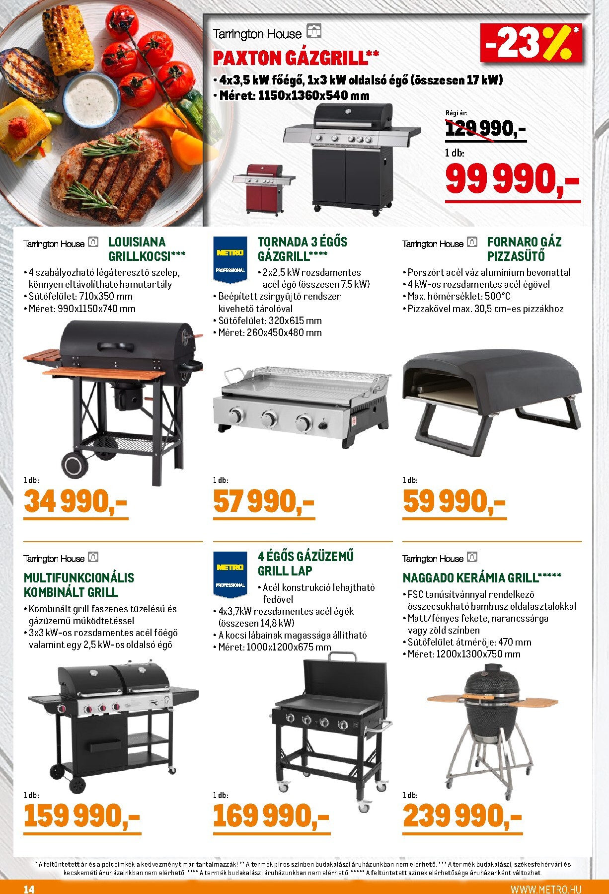 metro - Metro - Grillszezon katalógus akciós újság, érvényes 2026.04.07. - 2026.04.30. - page: 14