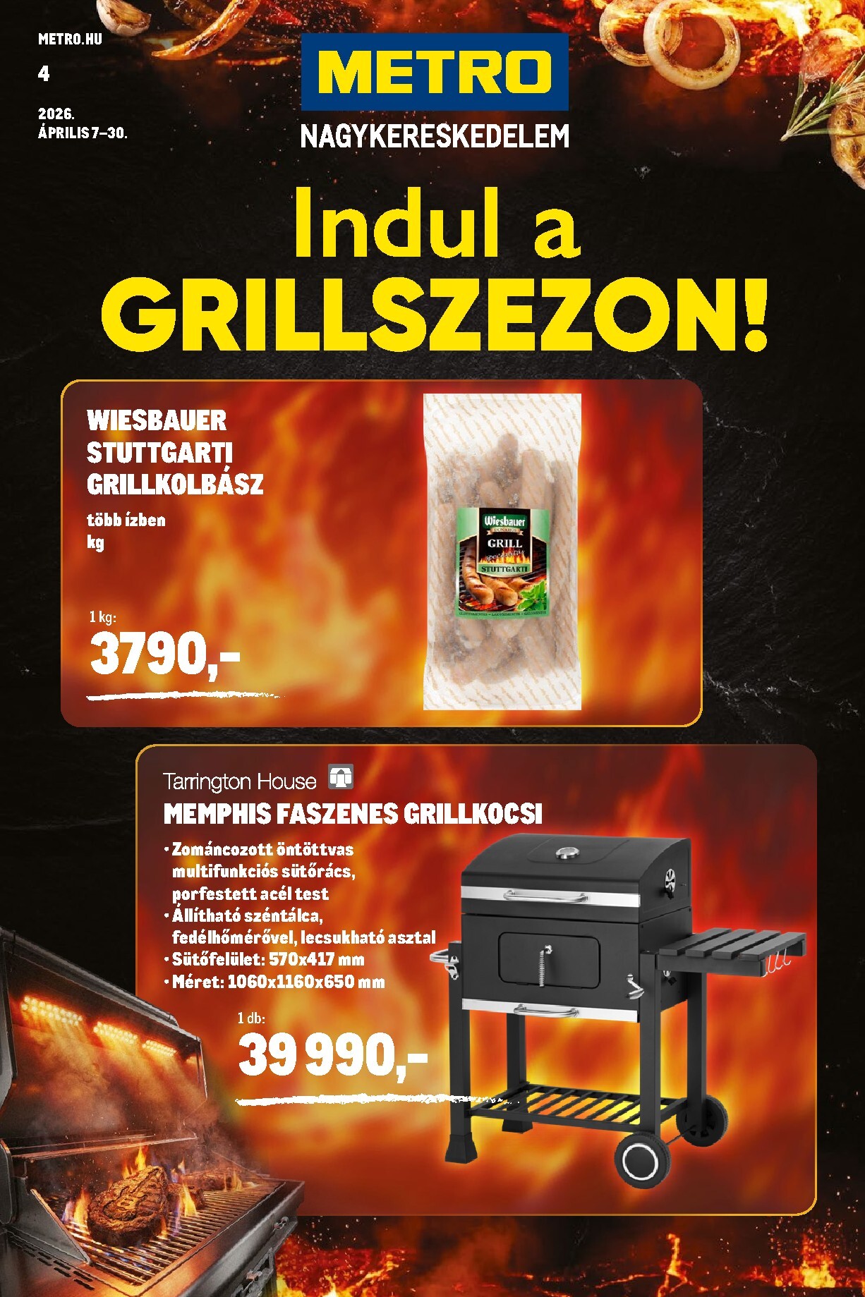 metro - Metro - Grillszezon katalógus akciós újság, érvényes 2026.04.07. - 2026.04.30.