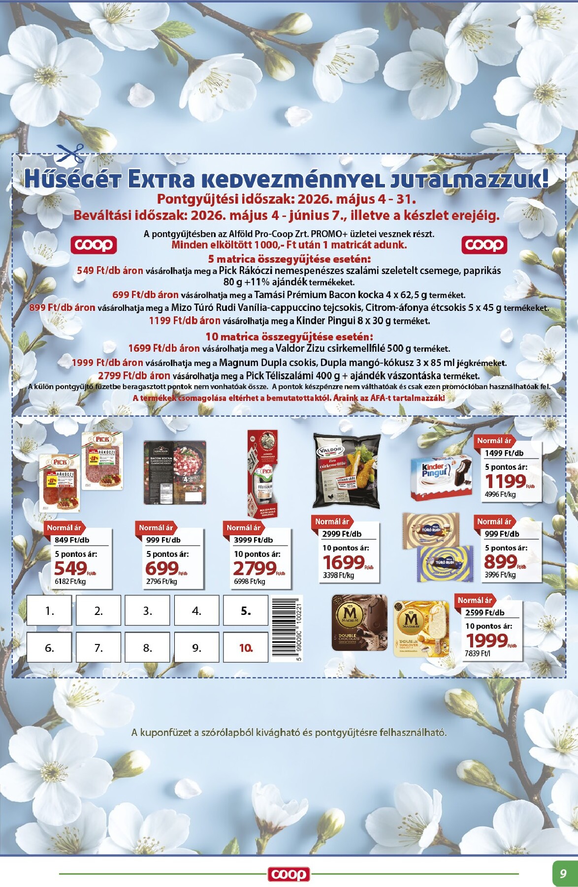 coop - A jövőbeli Coop - Alföld Abc-Szuper akciós újság csütörtöktől 2026.05.21.-tól szerdától 2026.05.27.-ig érvényes. - page: 9