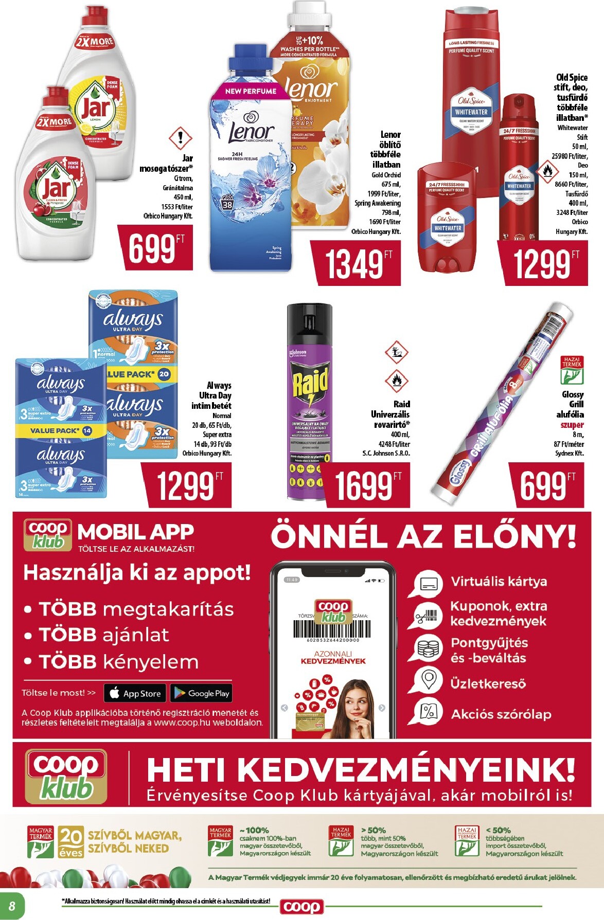 coop - A jövőbeli Coop - Alföld Abc-Szuper akciós újság csütörtöktől 2026.05.21.-tól szerdától 2026.05.27.-ig érvényes. - page: 8