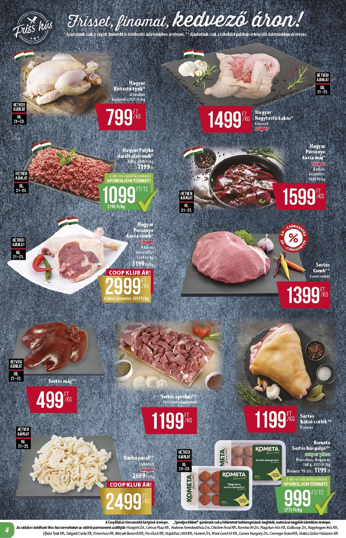 coop - A jövőbeli Coop - Alföld Abc-Szuper akciós újság csütörtöktől 2026.05.21.-tól szerdától 2026.05.27.-ig érvényes. - page: 4