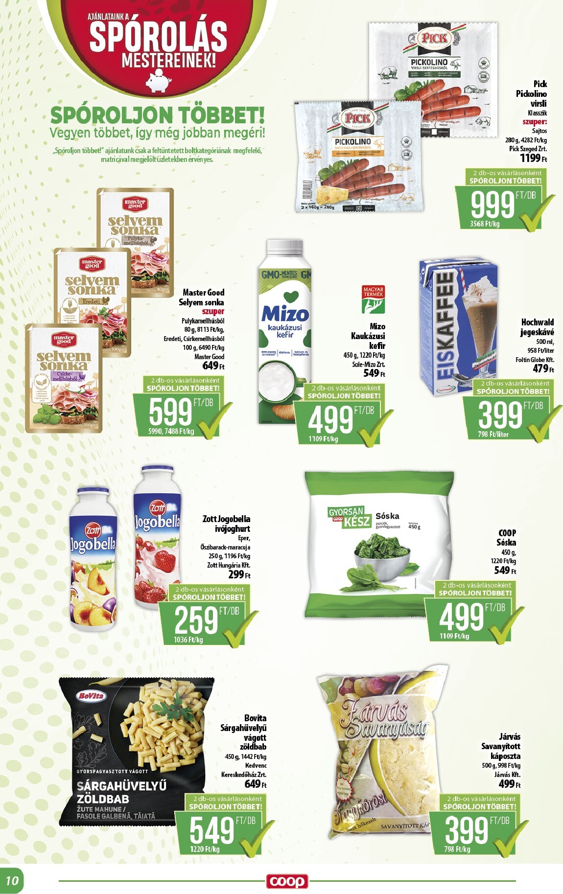 coop - A jövőbeli Coop - Alföld Abc-Szuper akciós újság csütörtöktől 2026.05.21.-tól szerdától 2026.05.27.-ig érvényes. - page: 10