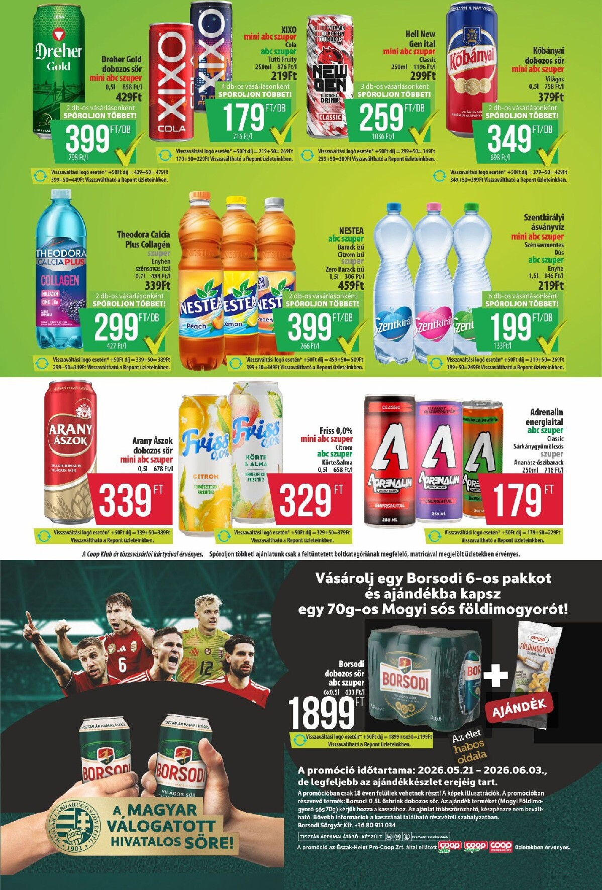 coop - A jövőbeli Coop - Észak-Kelet akciós újság csütörtöktől 2026.05.21.-tól szerdától 2026.05.27.-ig érvényes. - page: 9