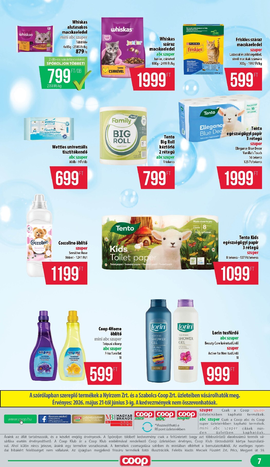 coop - Aktuális Coop - Nyírzem/Szabolcs Mini Abc Szuper szórólap érvényes csütörtöktől 2026.05.21.-től szerdától 2026.06.03.-ig - page: 7