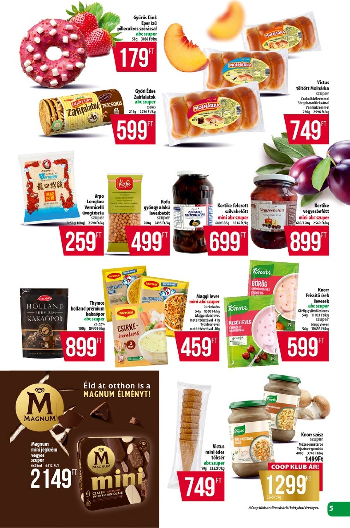 coop - A jövőbeli Coop - Észak-Kelet akciós újság csütörtöktől 2026.05.28.-tól szerdától 2026.06.03.-ig érvényes. - page: 5