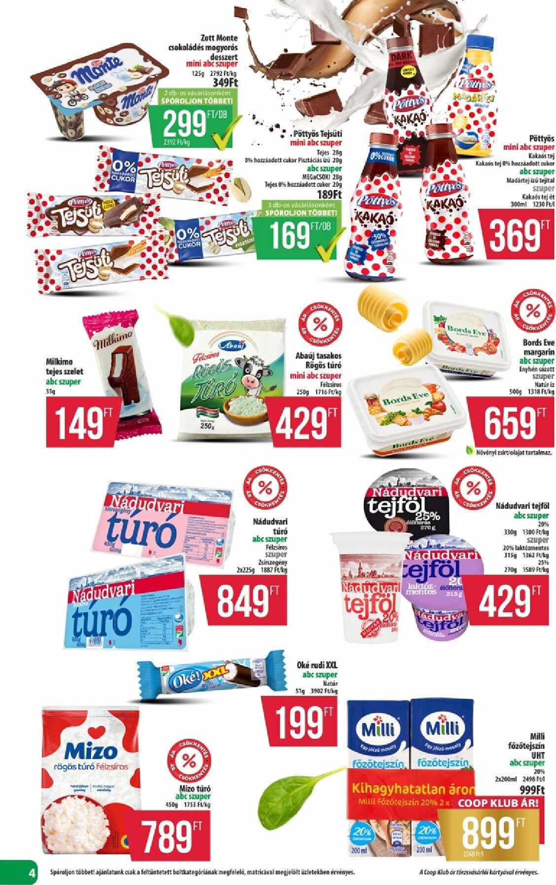 coop - A jövőbeli Coop - Észak-Kelet akciós újság csütörtöktől 2026.05.28.-tól szerdától 2026.06.03.-ig érvényes. - page: 4