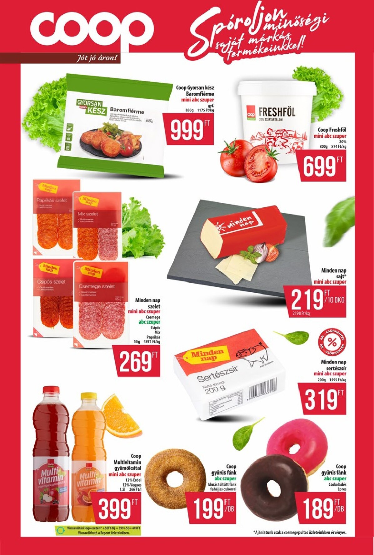 coop - A jövőbeli Coop - Észak-Kelet akciós újság csütörtöktől 2026.05.28.-tól szerdától 2026.06.03.-ig érvényes. - page: 8