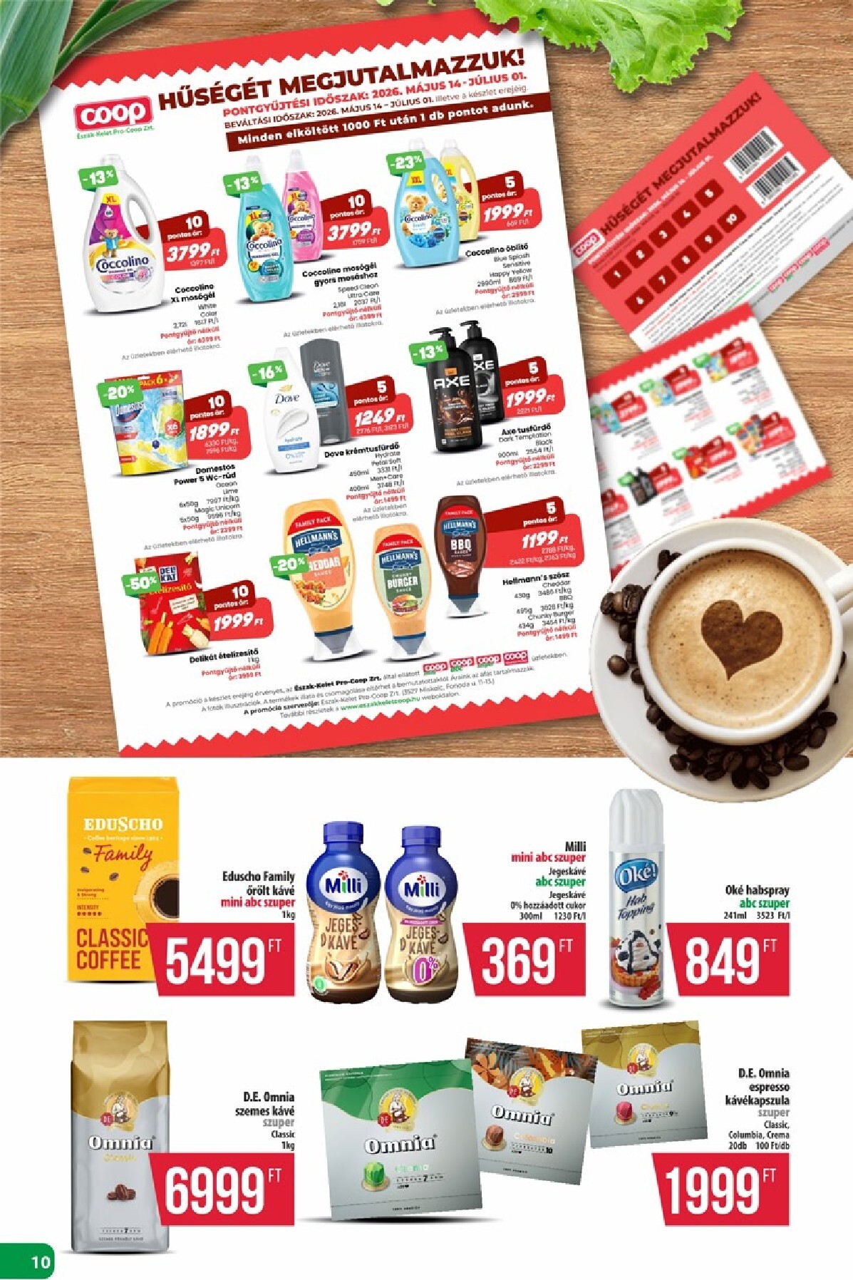 coop - A jövőbeli Coop - Észak-Kelet akciós újság csütörtöktől 2026.05.28.-tól szerdától 2026.06.03.-ig érvényes. - page: 10