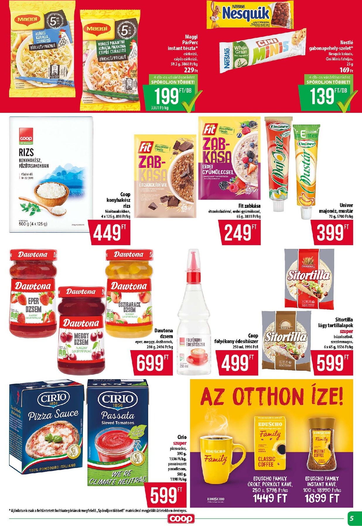coop - A jövőbeli Coop - Tisza - Abc-Szuper akciós újság csütörtöktől 2026.05.28.-tól szerdától 2026.06.03.-ig érvényes. - page: 5